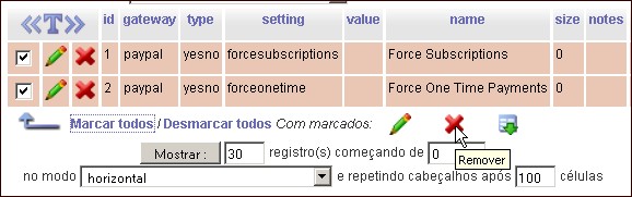 Selecionar e Excluir