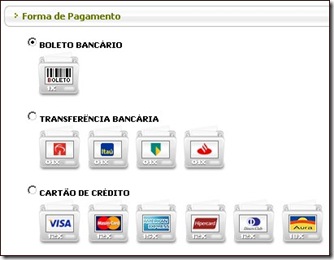Imagens nas Formas de Pagamento