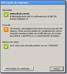 Certificado Inválido